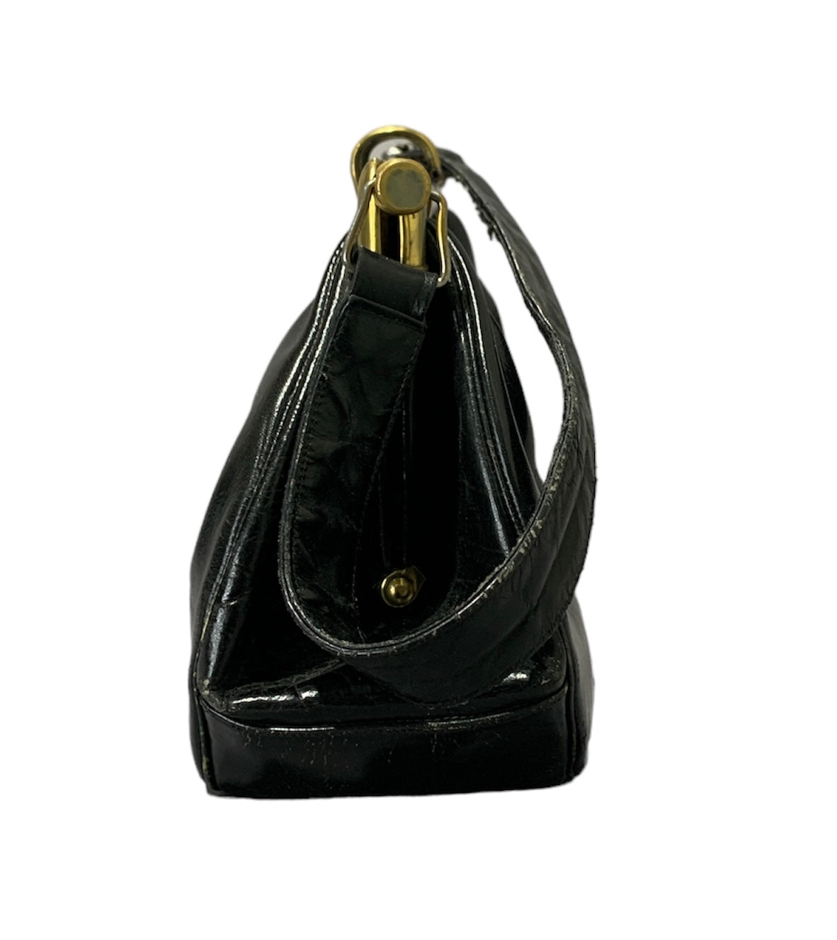 Black Leather Handbag (with matching coinpurse)